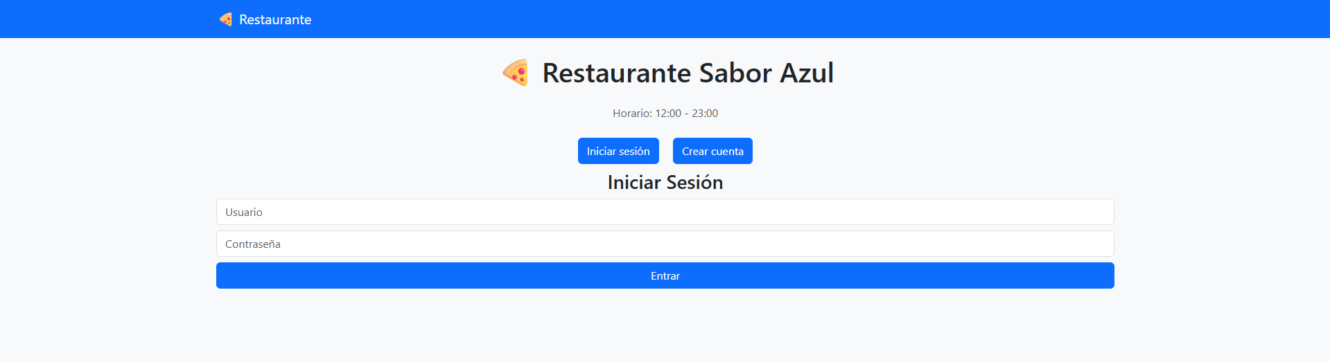 Proyecto Restaurante